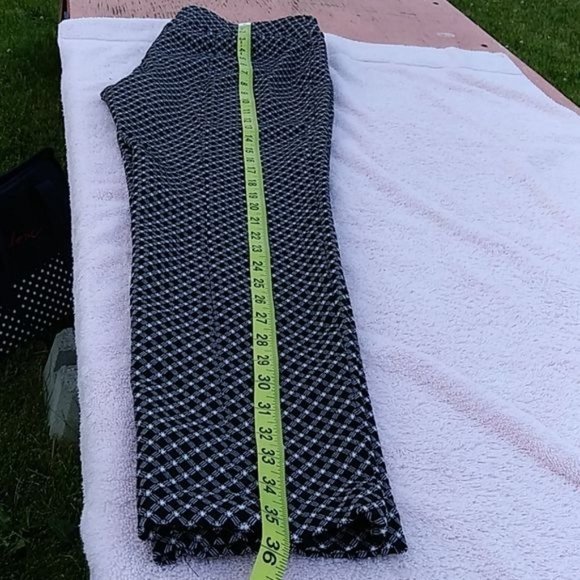 CATO WOMENS BLACK/WHITE PANTS SIZE 8 - Picture 7 of 7